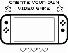 Image result for Create Your Own Video Game Coloring Pages