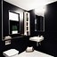 Image result for Matte Black Paint for Bathroom