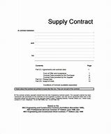 Image result for Supply Contract Form