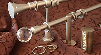 Image result for Types of Curtain Rod Hardware