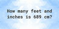 Image result for 689 Cm to FT