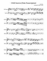 Image result for I Will Survive Trumpet Sheet Music