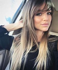 Image result for Long Hair with Fringe Side Profile