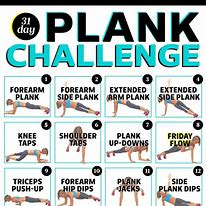Image result for Plank Challenge Chart