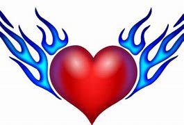 Image result for Cute Fire Heart Drawing