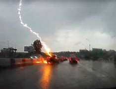 Image result for Car Aftermath Hit by Lightning