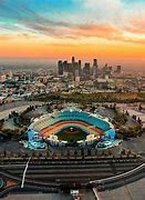 Image result for Los Angeles Skyline Dodger Stadium