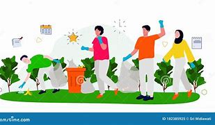Image result for Community Clean Up Cartoon
