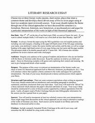 Image result for Literature Review Outline Template