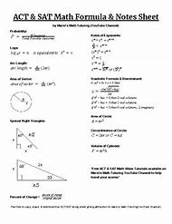 Image result for Sat Math Formula Sheet