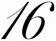 Image result for Number 16 in Cursive Handwriting