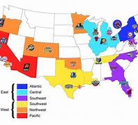Image result for Us Map with NBA Territory