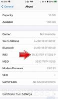 Image result for Check iPhone 7 Imei Number