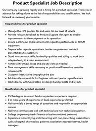 Image result for Product Specialist