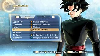 Image result for Xenoverse 2 Mods Sdbh Goku Black