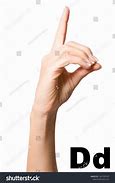 Image result for Letter D Sign Language