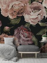 Image result for Dark Floral Mural