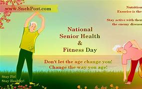 Image result for Happy Senior Health and Fitness Day