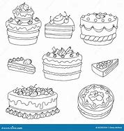 Image result for Dessert Clip Art Black and White