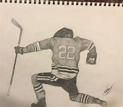Image result for Number 4 Hockey Drawing
