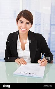 Image result for Female Signing Documents