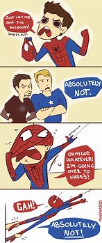 Image result for Tony and Peter Memes