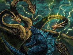 Image result for Godzilla Vs. King Ghidorah Art