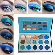 Image result for Eyeshadow Palette with Blue and Green