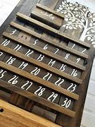 Image result for Wooden Perpetual Calendar Replacement Tiles