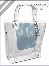 Image result for Coach Clear Handbag