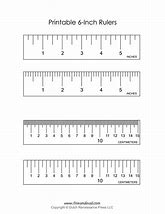 Image result for Show Me a 6 Inch Ruler