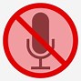 Image result for Mute Mic Symbol