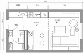Image result for 40 Square Meters 1LDK Apartment Layout