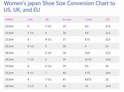 Image result for Japanese Shoe Size Conversion Chart