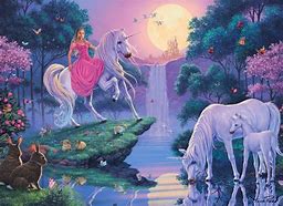 Image result for Princess Riding a Unicorn