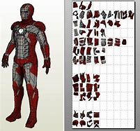 Image result for Iron Man Cardboard Suit Blueprint