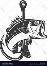 Image result for Bass Hook Clip Art Black and White