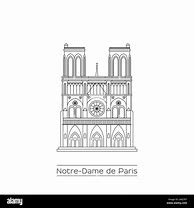 Image result for Notre Dame Line Drawing