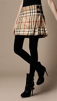 Image result for Burberry. Style Plaid Skirt