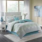 Image result for Teal and Gray Comforter