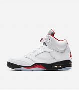 Image result for Authentic Images of Air Jordan 5 Fire Red