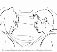 Image result for Superman V Batman Drawings to Draw Easy