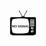 Image result for TV Set Cartoon No Signal