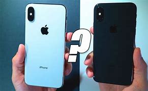 Image result for iPhone X Silver vs Space Gray