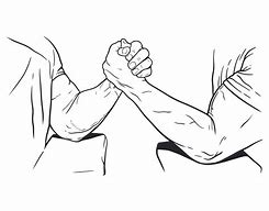 Image result for Arm Wrestling Drawing