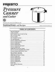 Image result for Pressure Cooker Instruction Manual