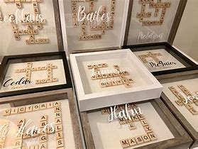 Image result for Scrabble Family Shadow Box