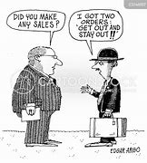 Image result for Door to Door Salesman Cartoon