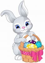 Image result for Easter Bunny with Basket Clip Art