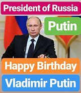Image result for Putin 71st Birthday Potrait